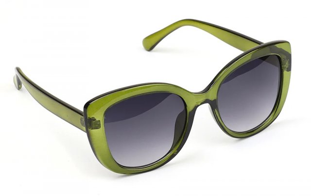 POM Olive Green Recycled Polycarbonate Butterfly Sunglasses