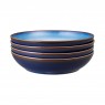 Denby Haze Set4 Pasta Bowls-Blue Haze