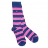 Swole Panda Rich Pink Striped Socks