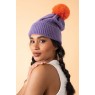 Powder-Ingrid Bobble Hat-Lavender/Tangerine