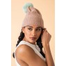 Powder-Ingrid Bobble Hat-Taupe/Aqua