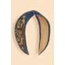 Powder-Royal Blue Heart Embellished Headband