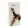 Pom Caramel/Black Acrylic Claw Clip