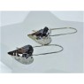 Pom Hammered Heart Drop Earrings 925