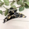 Pom Opalescent Black/Yellow Hair Claw Clip