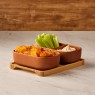 Set of 2 Share Rectangle Bowls-Terracotta