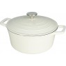 Commichef Cast Aluminium Casserole 24cm 5L-Cream