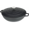 Commichef Cast Aluminium Shallow Casserole 28cm 4.5L-Black