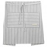 Stellar Textiles 55cm Waist Apron Grey Stripe