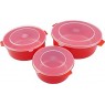 Good2Heat Microwave Cookware Dishes with Lids Set of 3