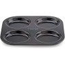 Prestige Inspire Bakeware Yorkshire Pudding Tin 4Cup-Black