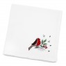 Peggy Wilkins Textiles Robin Roost Napkin White