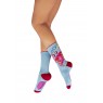 Powder Seafaring Crab Ladies Ankle Socks Cornflower